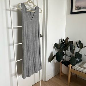 Storq maternity grey v neck dress